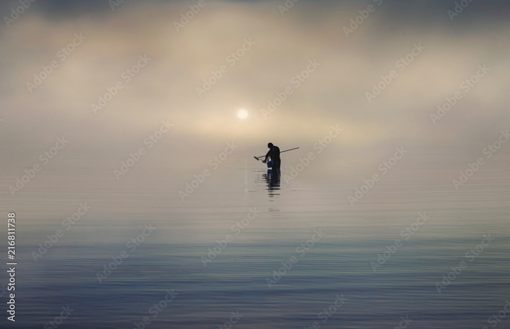 Fototapeta premium Dawn Fisherman