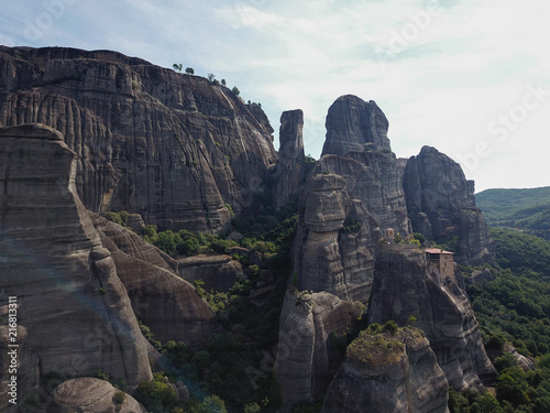 The Meteora is a rock formation in central Greece hosting one of the largest and most precipitously built complexes of Eastern Orthodox monasteries. It is included on the UNESCO World Heritage List. © Stepo