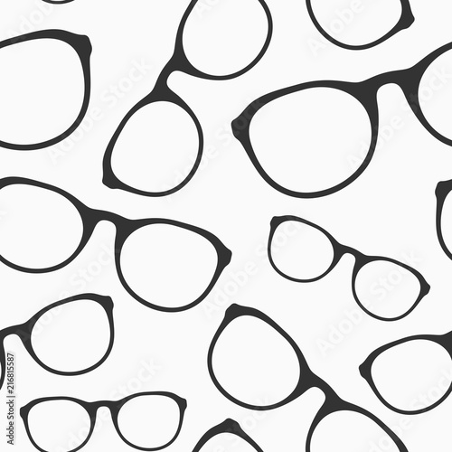 Glasses seamless pattern.
