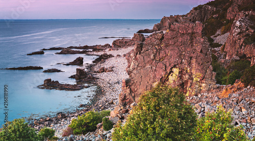 Hovs Hallar cliff beach