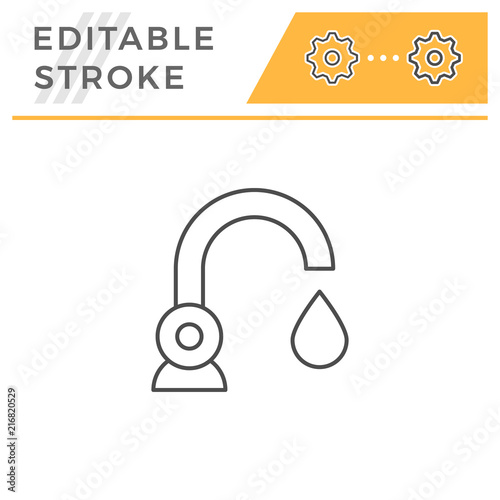 Faucet line icon