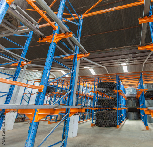 warehouse shelves