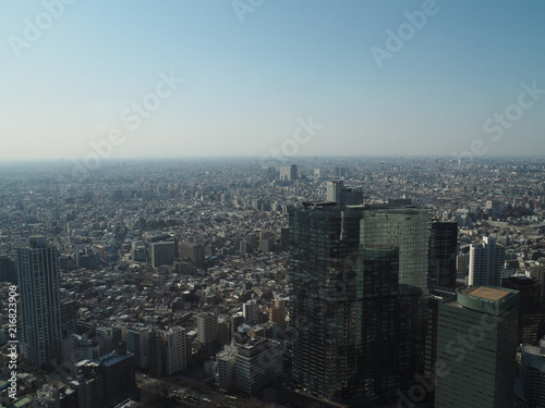 Tokyo city from high building