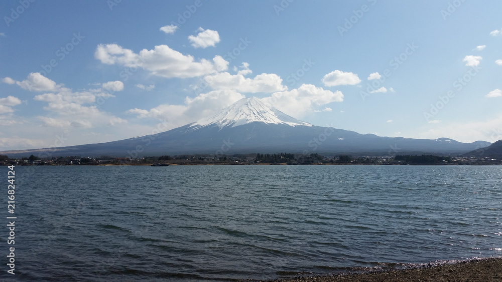 Fuji mountain from Kawaguchiko lake
