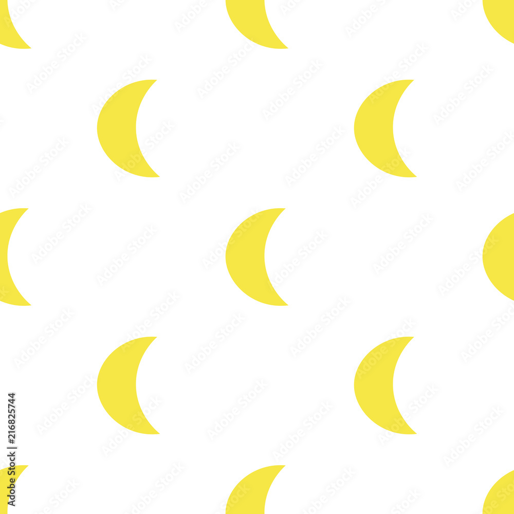 Moon abstract seamless pattern. Geometric background. Vector illustration. Moon abstract seamless pattern. Geometric background. Vector illustration.