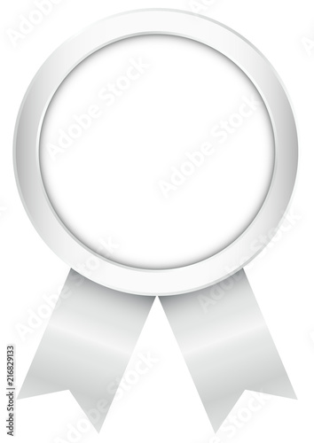 Silver Round Award Badge