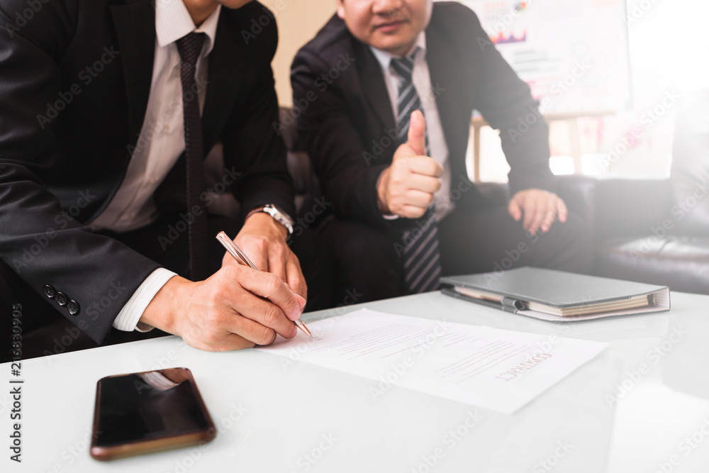 business team discussing strategy and planning project to investment at office business team discussing strategy and planning project to investment at office