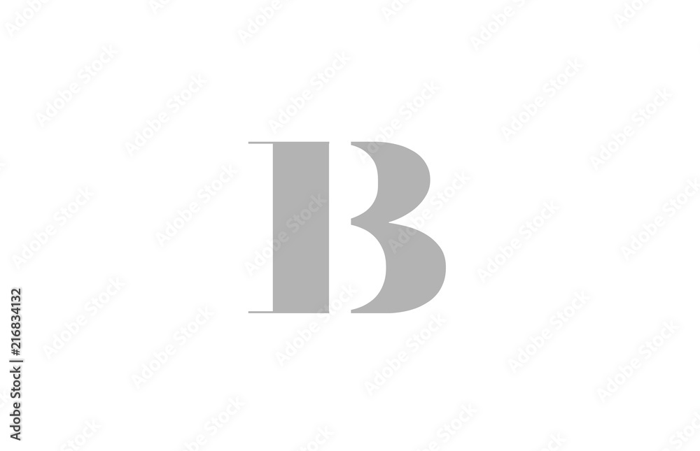 grey alphabet letter b logo company icon design grey alphabet letter b logo company icon design