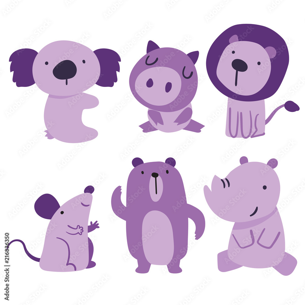 animals character vector design animals character vector design