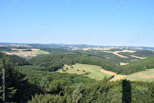 Eifellandschaft aus der Vogelperspektive, vom Gänsehalsturm photo