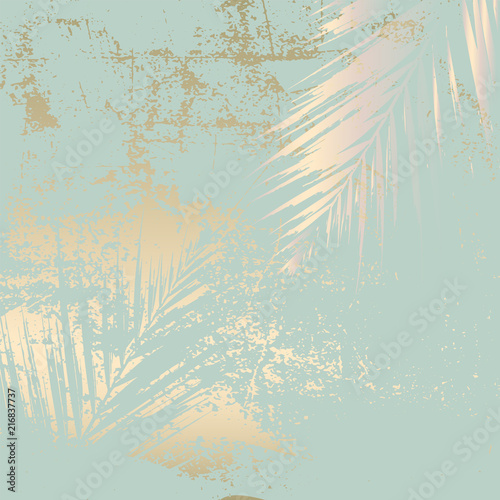 Autumn foliage rose gold blush background