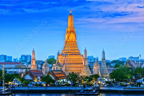 Wat Arun Ratchawararam, a Buddhist temple in Bangkok, Thailand