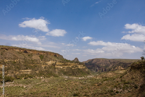Panoramic view of Hell's Gate landscape