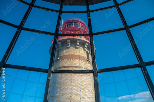 View from the Schinkelturm tower to the new lighthouse at Cape Arkona photo