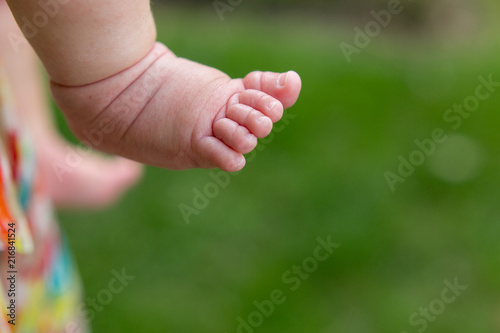 little baby foot. baby feet. © Svetlana