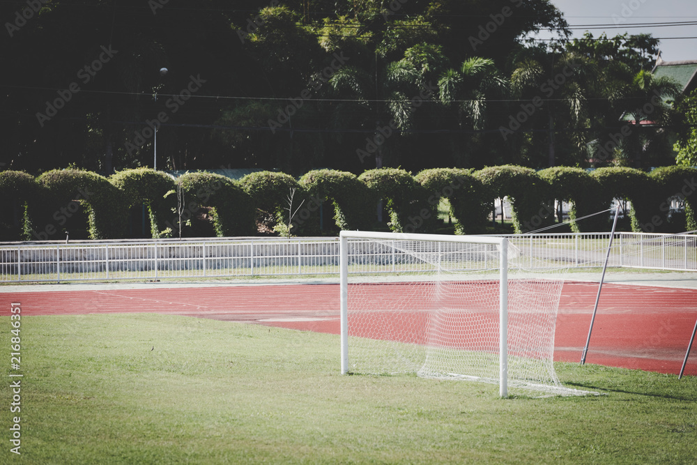 Fototapeta premium Soccer field goal