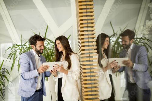 Young business people with ...