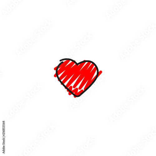 crayon heart design