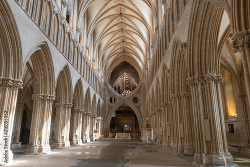 Fotografiet Wells cathedral Nave and scissor arch