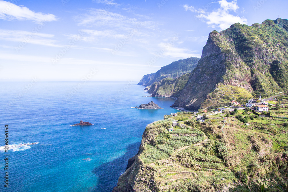Coastline near Santana, Madeira, Portugal