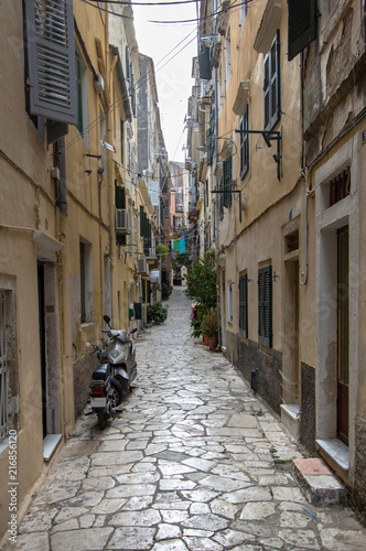 Alley in Corfu town  Greece