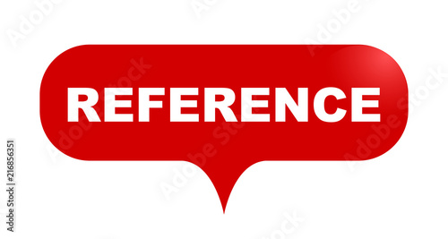 red vector bubble banner reference
