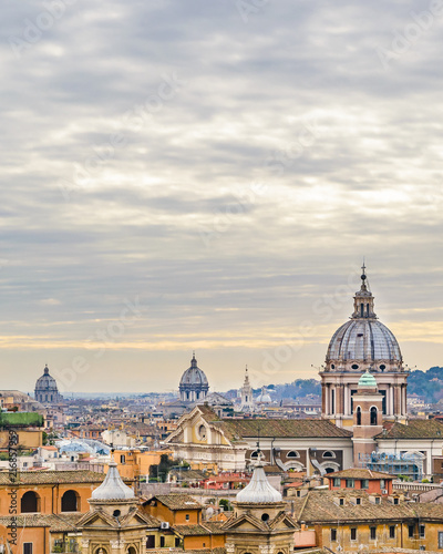 Rome Aerial View From Pincio Viewpoint © danflcreativo