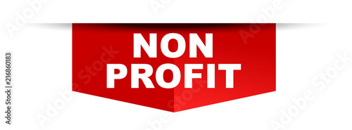 red vector banner non profit