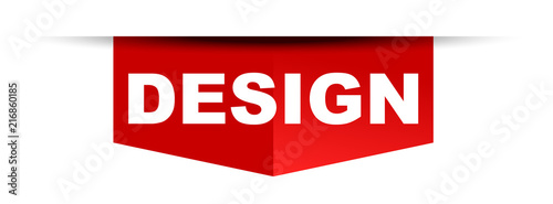 red vector banner design