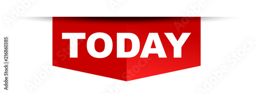 red vector banner today