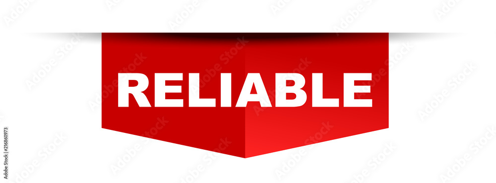 red vector banner reliable