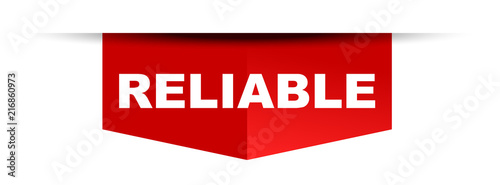 red vector banner reliable