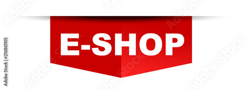 red vector banner eshop