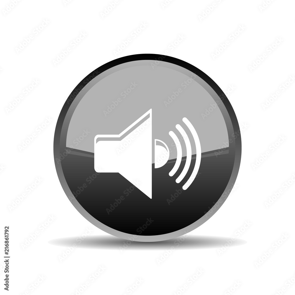 sound Vector icon. vector flat icon on white background sound Vector icon. vector flat icon on white background