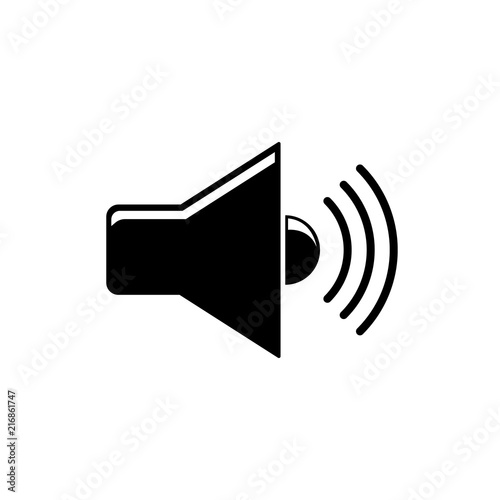 Wallpaper Mural sound Vector icon. vector flat icon on white background Torontodigital.ca
