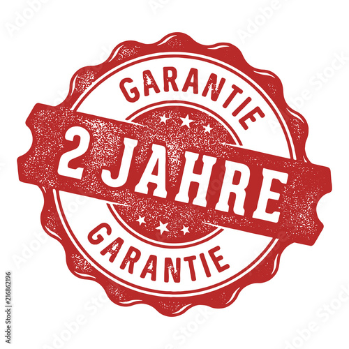 2 Jahre Garantie Vektor Siegel/Stempel