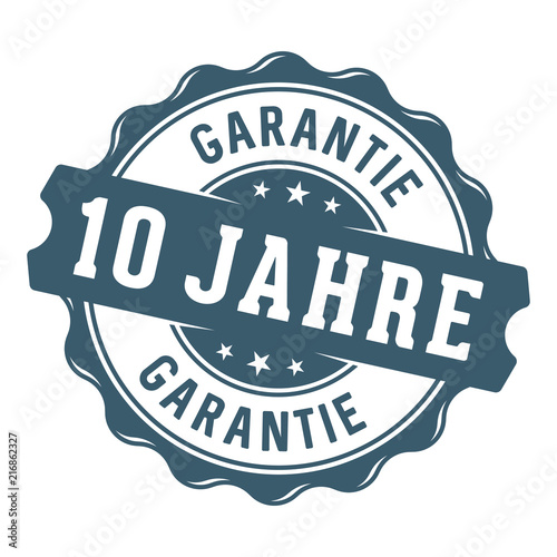 10 Jahre Garantie Vektor Siegel/Stempel
