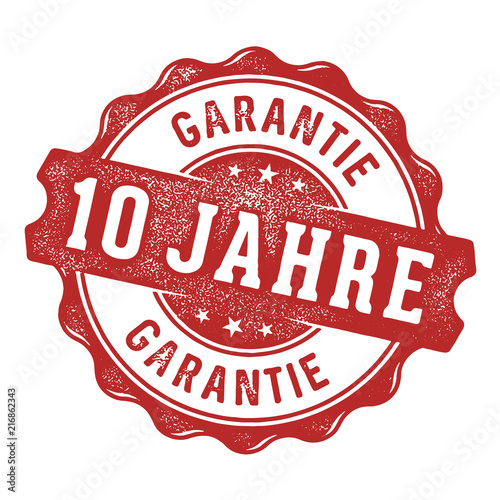 10 Jahre Garantie Vektor Siegel/Stempel