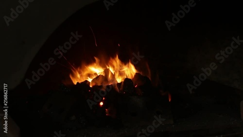 Smith works in the forge