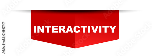 red vector banner interactivity