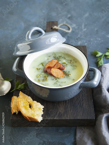 Portuguese vegetable soup Caldo verde