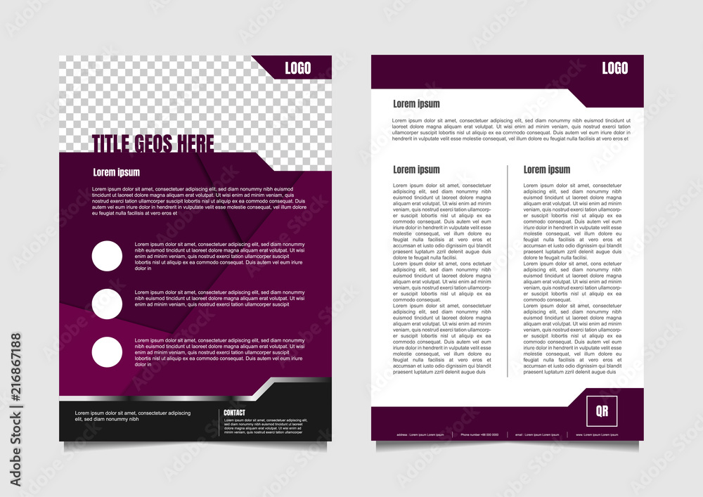 Business flyer template layout vector illustration Business flyer template layout vector illustration