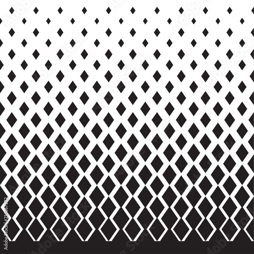 Geometric degrade motif in white and black photo