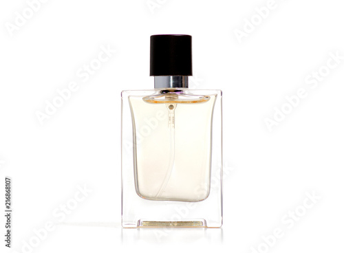 Perfume bottle beauty on white background isolation