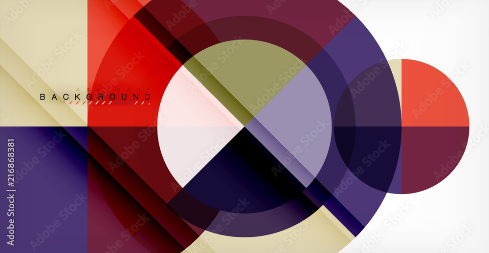 Vector circle abstract background