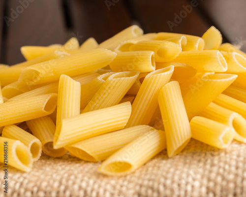 Penne Pasta Close Up Photo photo