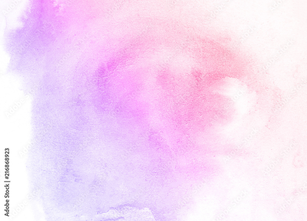 Purple and blue watercolor paint background.