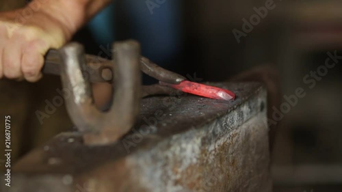 Smith works in the forge