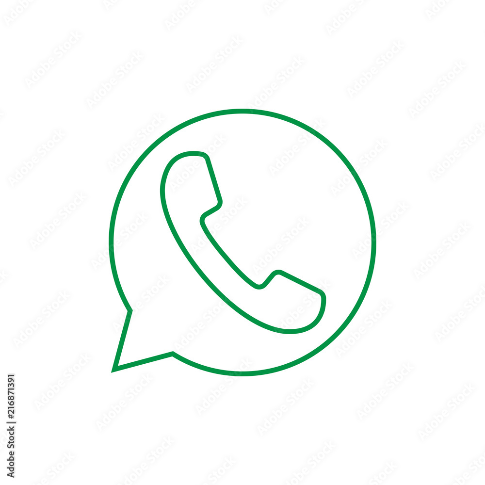 Call, phone icon. Flat design. Vector illustration. Call, phone icon. Flat design. Vector illustration.