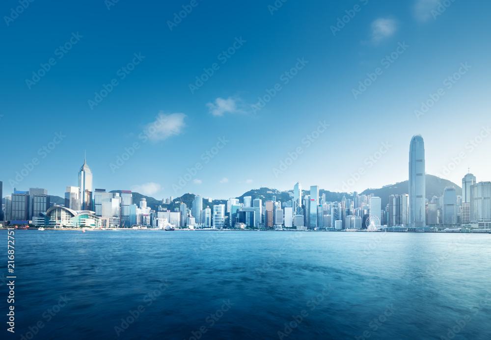 Obraz premium Port w Hongkongu